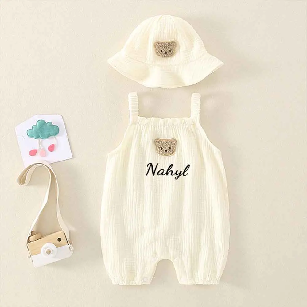 Custom Name Baby Harper Crawling Clothes Personalized Baby Shower Gifts Little Girl's Birthday Party Dress Children's Bodysuits