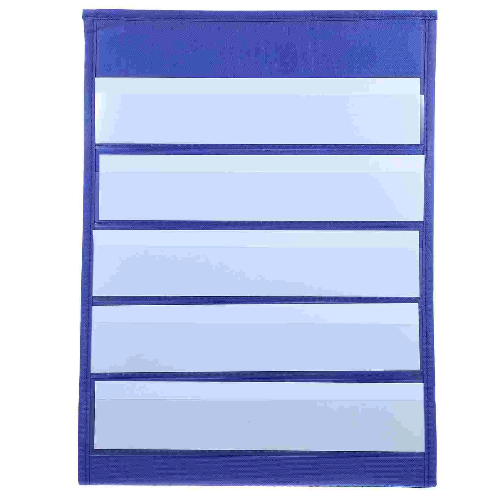 43x33cm Desktop Pocket Chart Self-Standing Tabletop Desktop Cards Sentence Strips File Holder with 20Pcs White Cards Size Small(