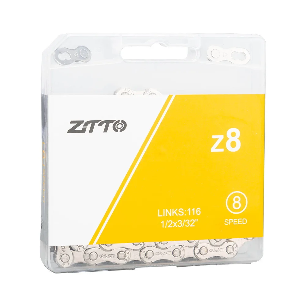 

8-скоростная цепь для шоссейного велосипеда с регулируемой скоростью, совместимая с велосипедным оборудованием 6 7 8 скоростей