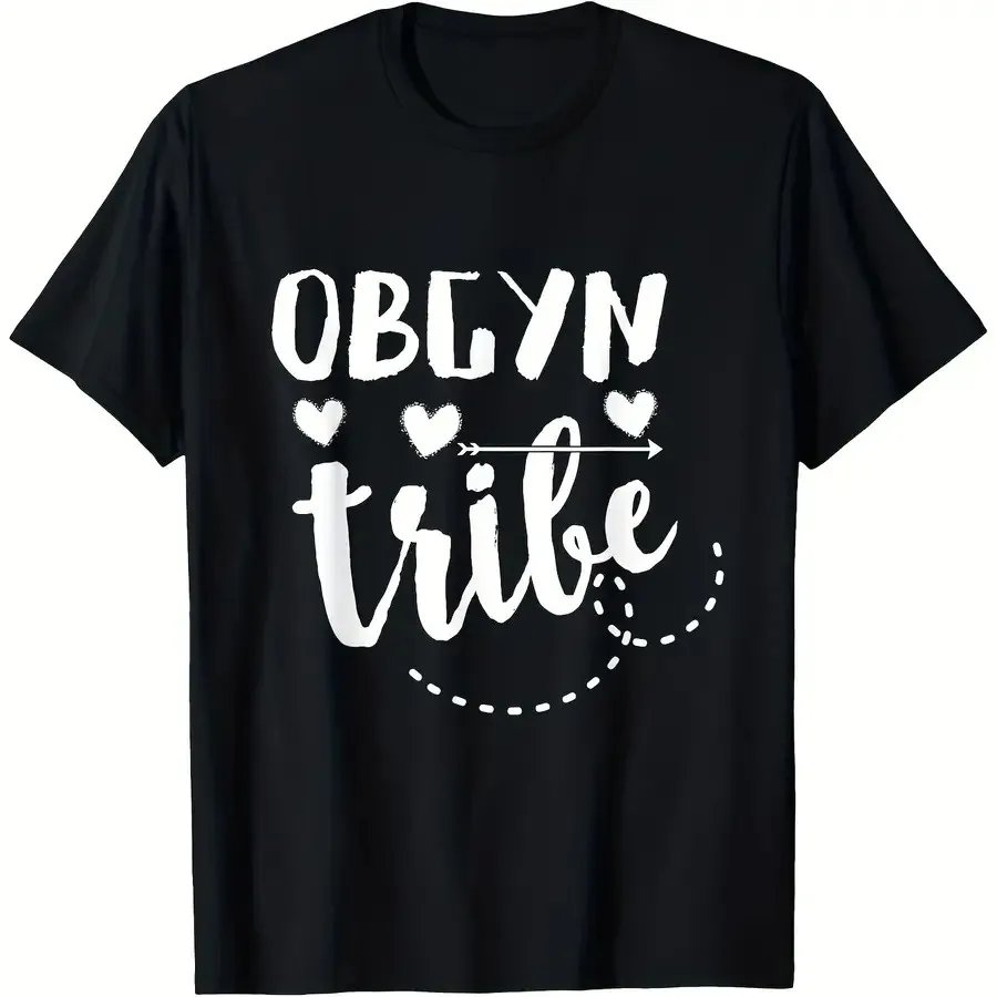 Men's Heavyweight 180Gsm Obgyn Nurse Doctor Shirt - OB-GYN Tribal Graphic Tee W…