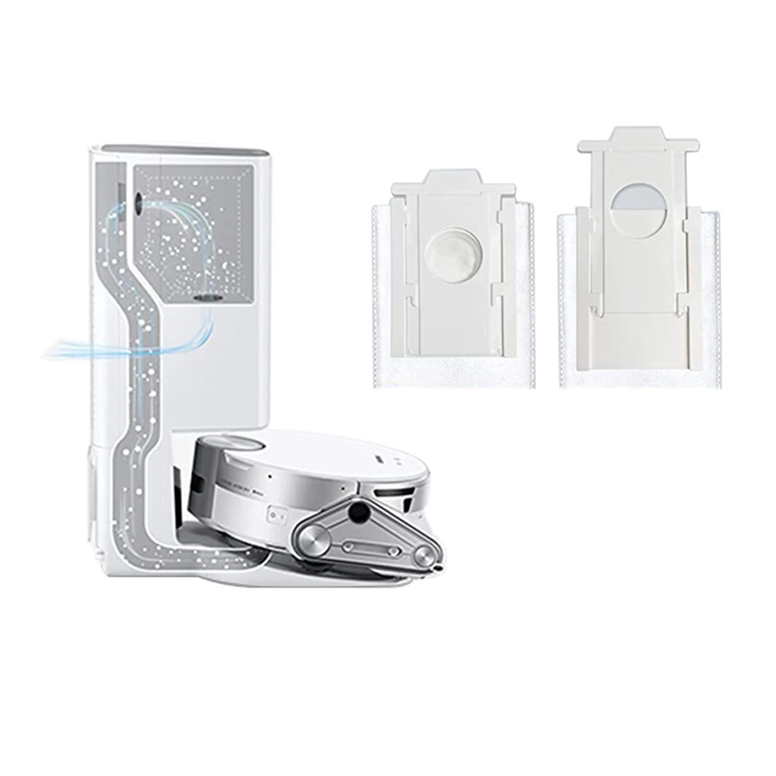 AC19 4 قطعة أكياس الغبار المكنسة الكهربائية لسامسونج VCA-RDB95 جيت بوت + جيت بوت AI + روبوت محطة تنظيف مكنسة كهربائية اكسسوارات أجزاء