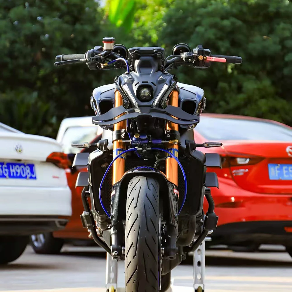 مسامير أمامية عارية من ياماها MT-09/SP GP جناح سفلي MT09/SP 2021 2022 2023 سبويلر أمامي سبويلر سفلي شفة سفلية