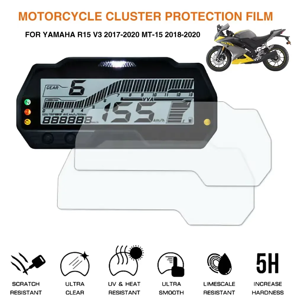 Motorcycle Cluster Scratch Protection Film Screen Protector For Yamaha R15 v3 2017-2020 MT-15 2018-2020