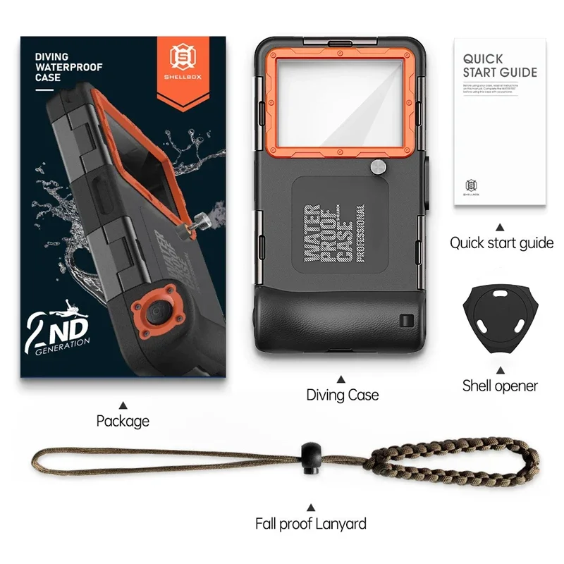 

Waterproof Phone Case Holsters 15m Diving Swimming Premium Protective Housing with Lanyard For iPhone Samsung Xiaomi 6.8" Phone