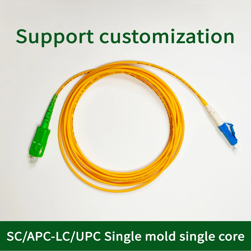 10PCS 3M/5M Fiber Optic Cable SC/APC to LC/UPC Single Mode Simplex Core  2mm SC-LC Patch Cord Fiber Optic Extension Cable