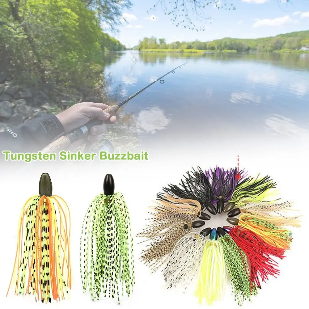 Bass Pike Walleye Beard Fishing Lure Chatter Walleye Tungsten Sinker Buzzbait 7g/10.5g/14g/21g/28g/35g/42g/56g Flap Spinner Bait