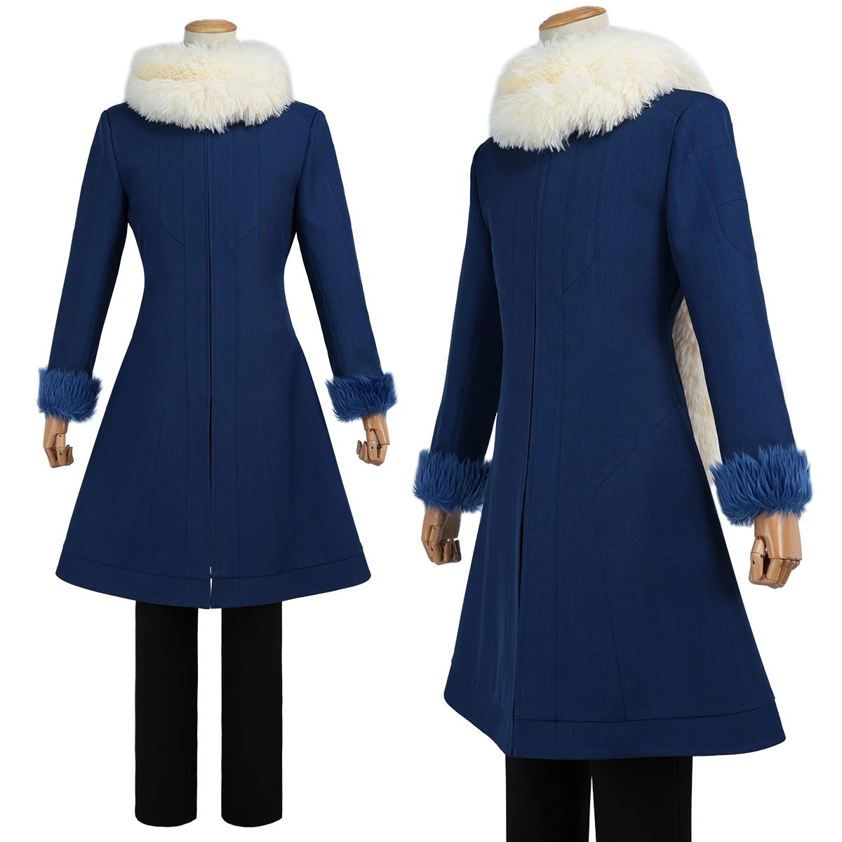 

Костюм для косплея Римуру Темпест из аниме «Тот момент, когда я переродился в слайма»: синее зимнее пальто, шарф, для конвенций и Хэллоуина