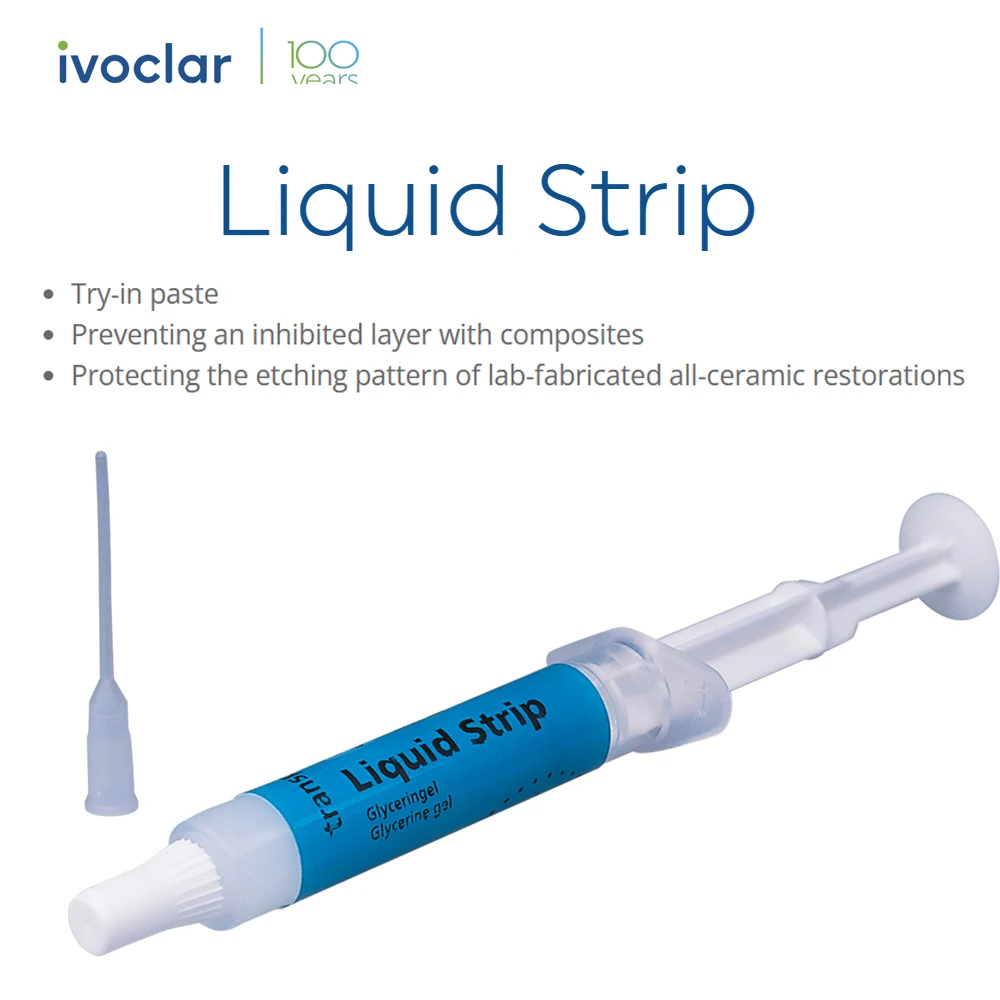 Dental Supplies Ivoclar Liquid Strip Glycerin Gel Oxygen Inhibition Barrier Layer Level Try-in Paste Glyceringel Dental Material