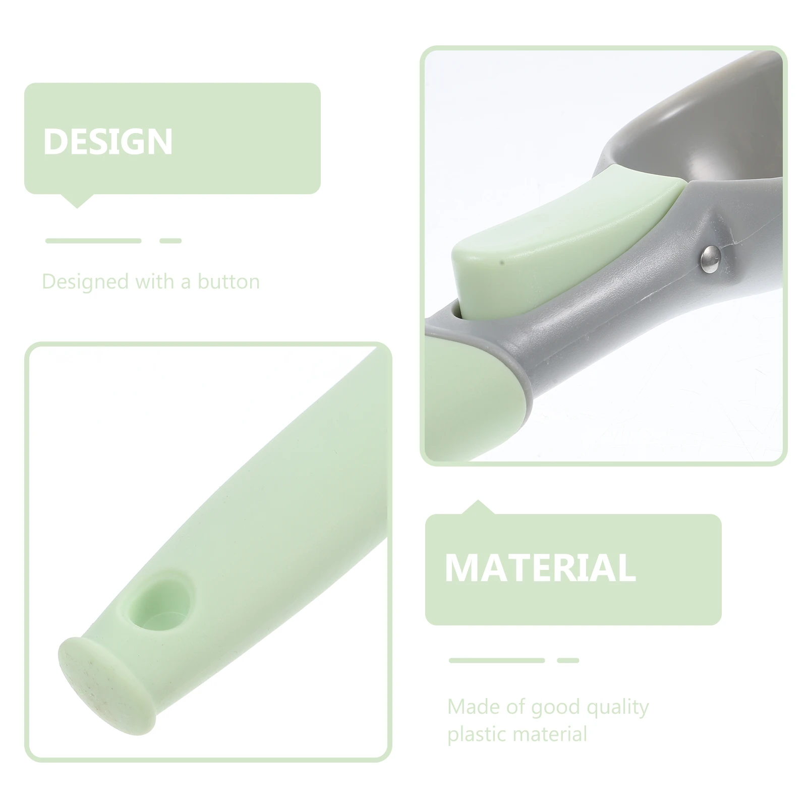 

Ice Cream Scoop Plastic Disposable Fruit Baller Spoons Multipurpose Smooth Surface Ergonomic H Party Supplies