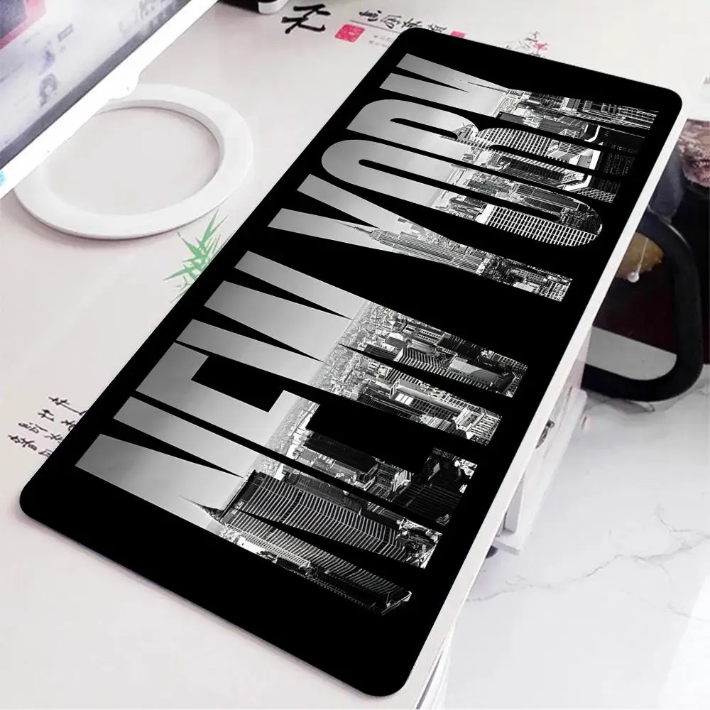 

NEW YORK City Architecture Mousepad XXL Mouse Pad Gaming Laptop Tablet Gamer Keyboard Mat Cushion PC Office Accessories Playmat