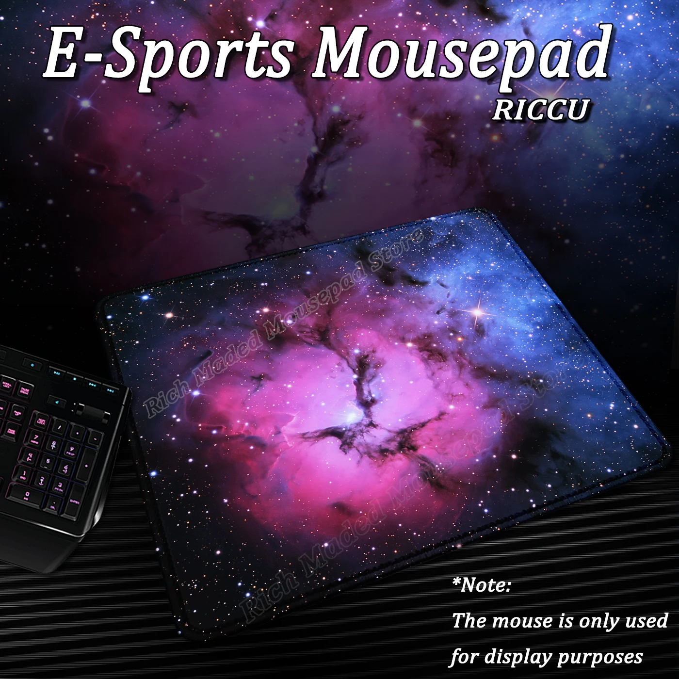 

Mouse Mat Space Galaxy Mousepad Keyboard Mats Gaming Stitch-Edge Desk Protector Laptop Deskmat Desk accessories PC Gamer Xs Pads