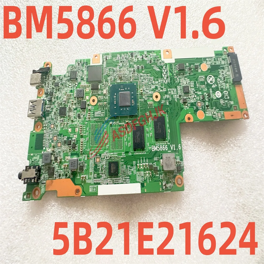 

Motherboard For Lenovo 300e Chromebook 2nd Gen N4020U 4G 32G 5B21E21624 BM5866 V1.6 100% Tested Fully Work