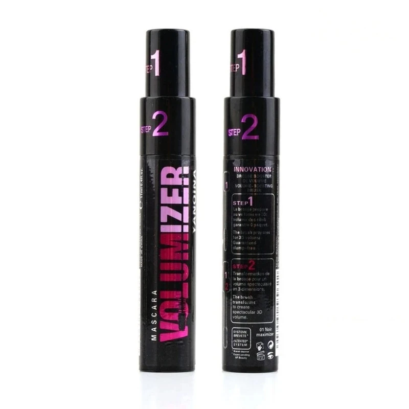 2in1 Double Purpose Mascara Waterproof Thick Lengthening Lash Extention Sweatproof Curling Brushes Eye Fiber Mascara New