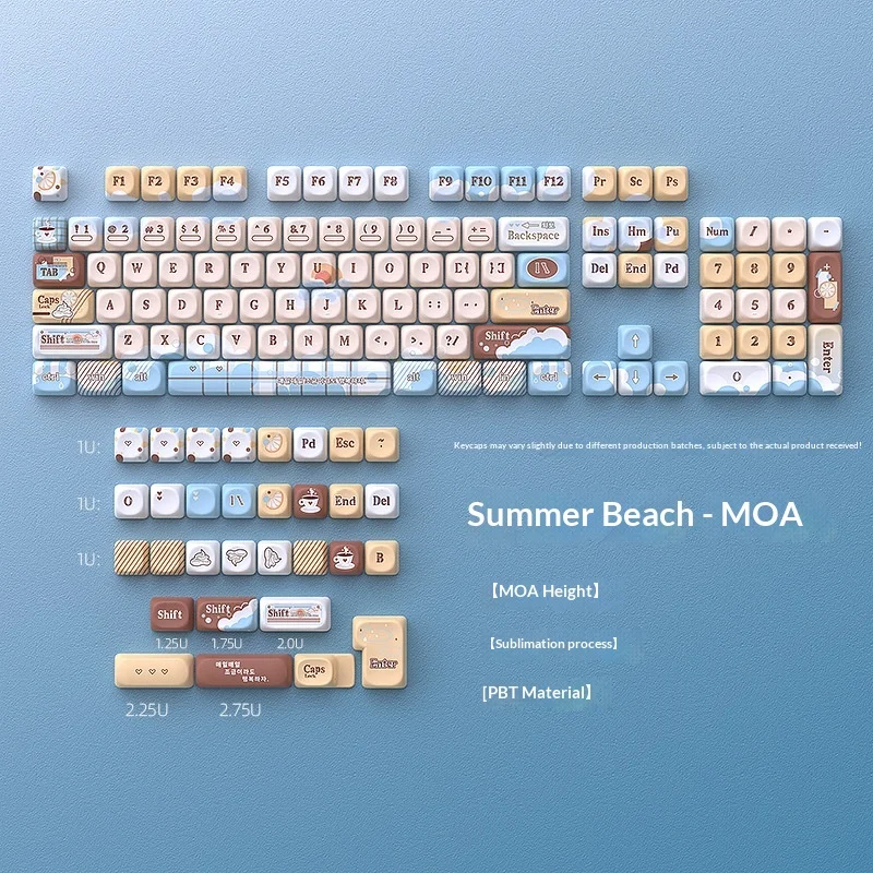 Key cap MOA thermal sublimation 131 key position small complete set of mechanical keyboard customization