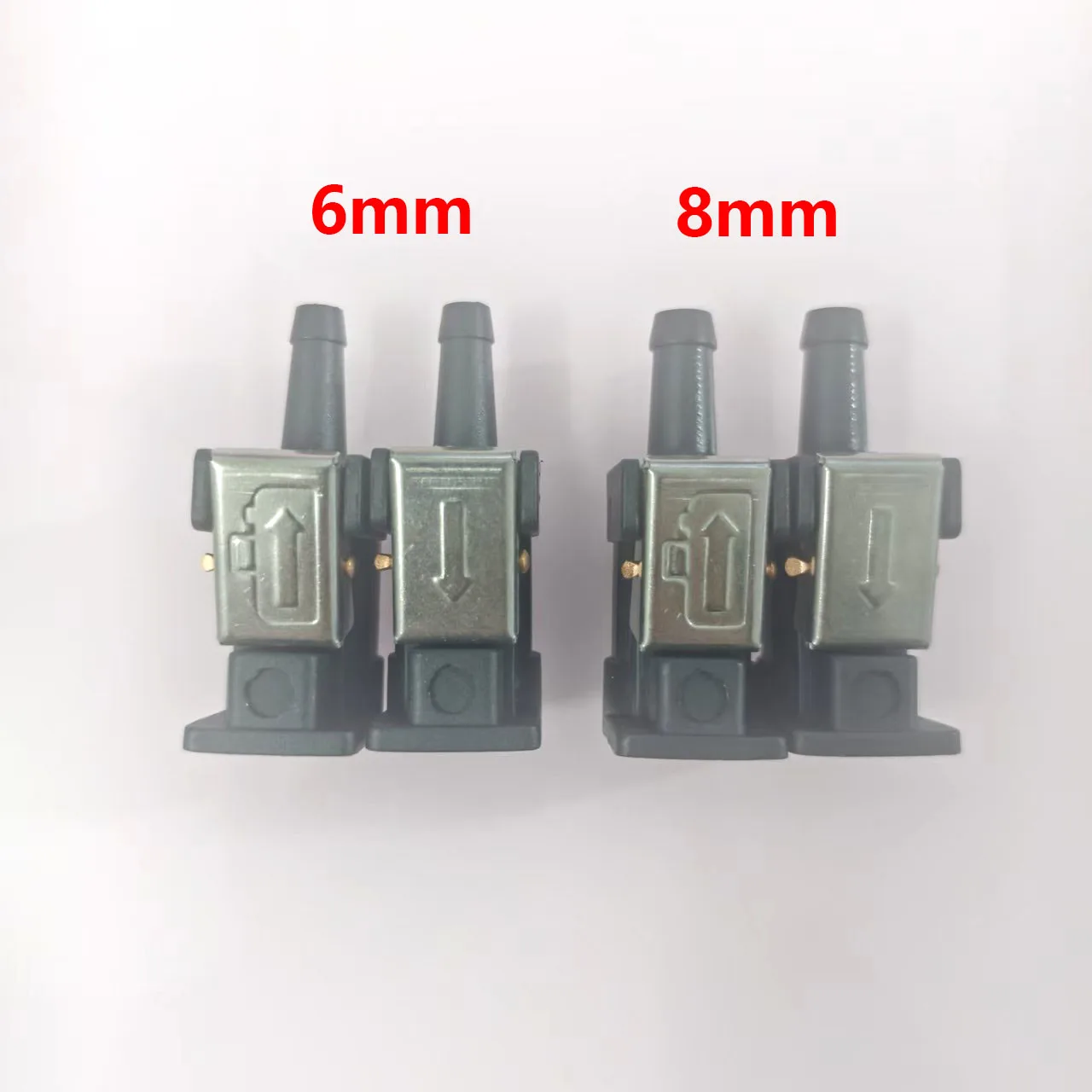 1/4 ″ 6mm Male & 5/16 ″ 8mm Female Fuel Line Hose Adapter Fitting Pipe Connector for Yamaha Outboard Motor Boat Accessorie