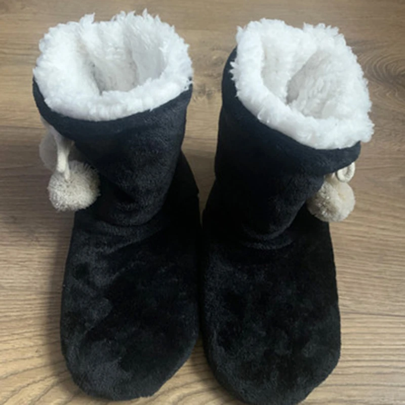 Floor Boots Sock Covers Fall and Winter Thickened Warm Non-slip Bottom Indoor Cotton Shoes Early Education Parent-child Shoes