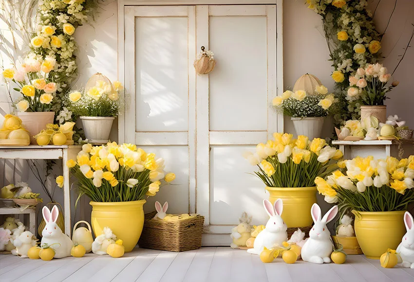 Mehofond Páscoa decoração fotografia fundo, primavera coelho ovos, adereços recém-nascidos, cenários de maternidade retrato, fotos, 2024