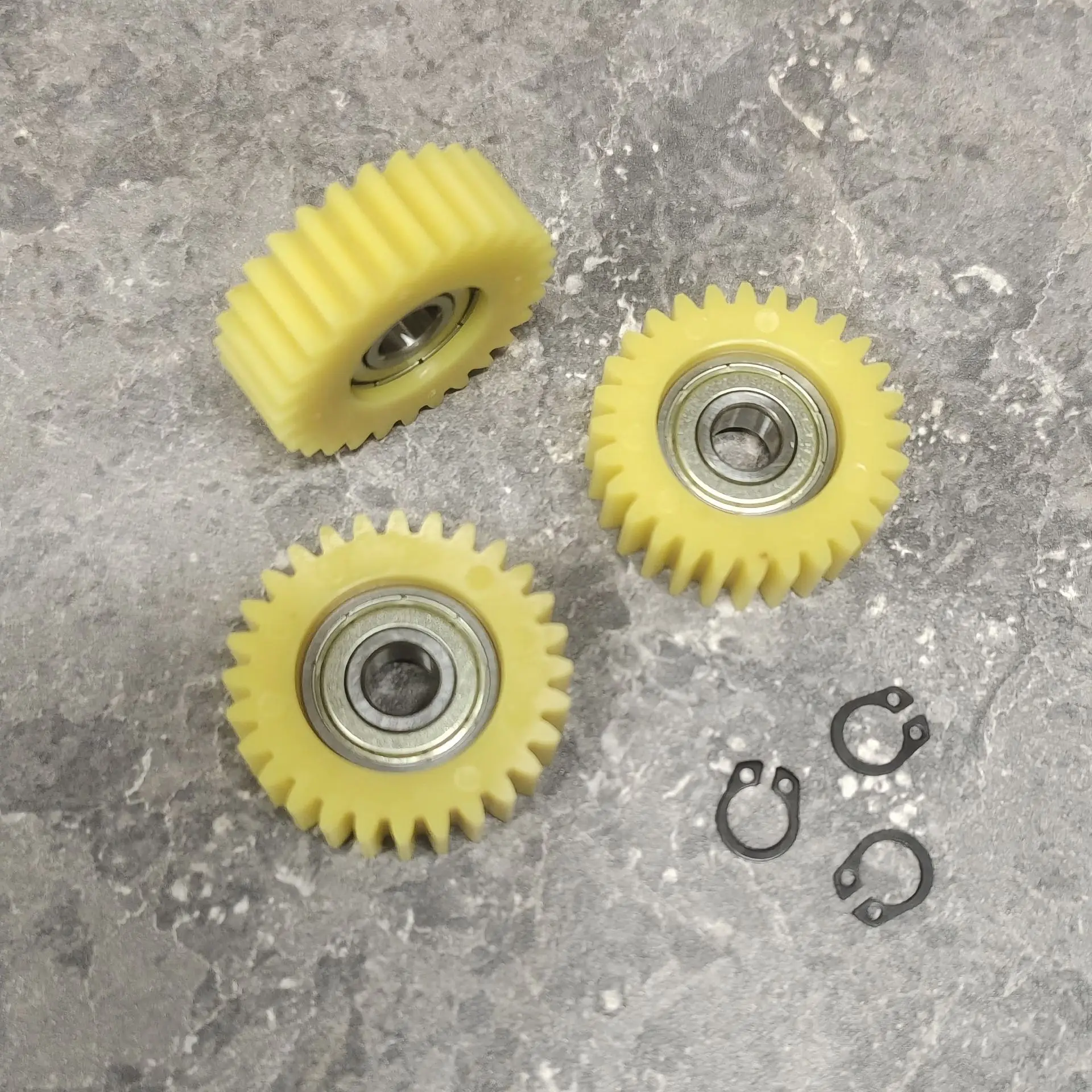 28T 37.5x12mm Nylon Gear With 608 Bearing Wheel Hubs Electric Bicycle Planetary Gear E-bike Hub Motor Gear 3Pcs/Set with Circlip