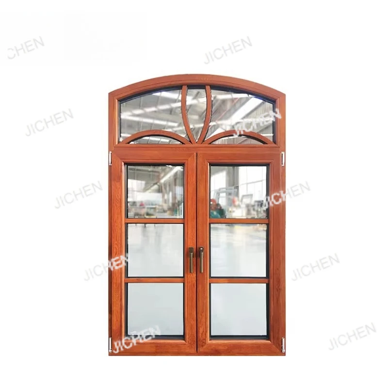 

High-quality Fiberglass Hanging Swing Horizontal Villa Window Frame with Triple Glazing and Traditional Design