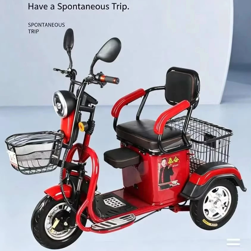 Simple Operation Lead-acid Battery Dual Drive Electric Tricycle for the Elderly