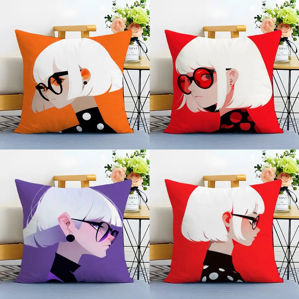 Yayoi Kusama Minimalism Cushion Cover Linen Pillowcase Soft  for Sofa Bed Home Room Decor