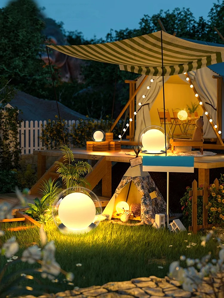 Outdoor moon lights, courtyard atmosphere lights, moon lights, lawn lights, garden lights, bubble lights