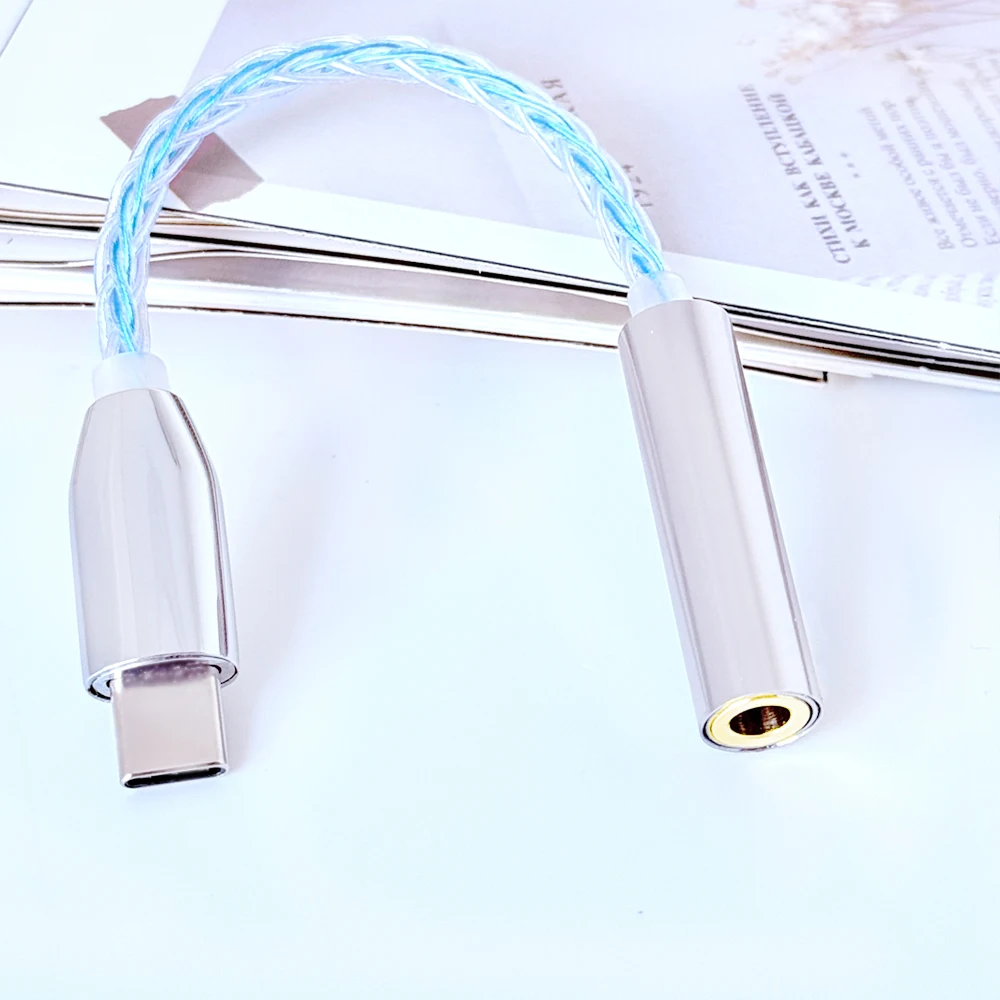 

Typec-3.5 female lighting-4.4 female adapter headphone amplifier frequency cable converter for Earbuds phone Android OTG cable