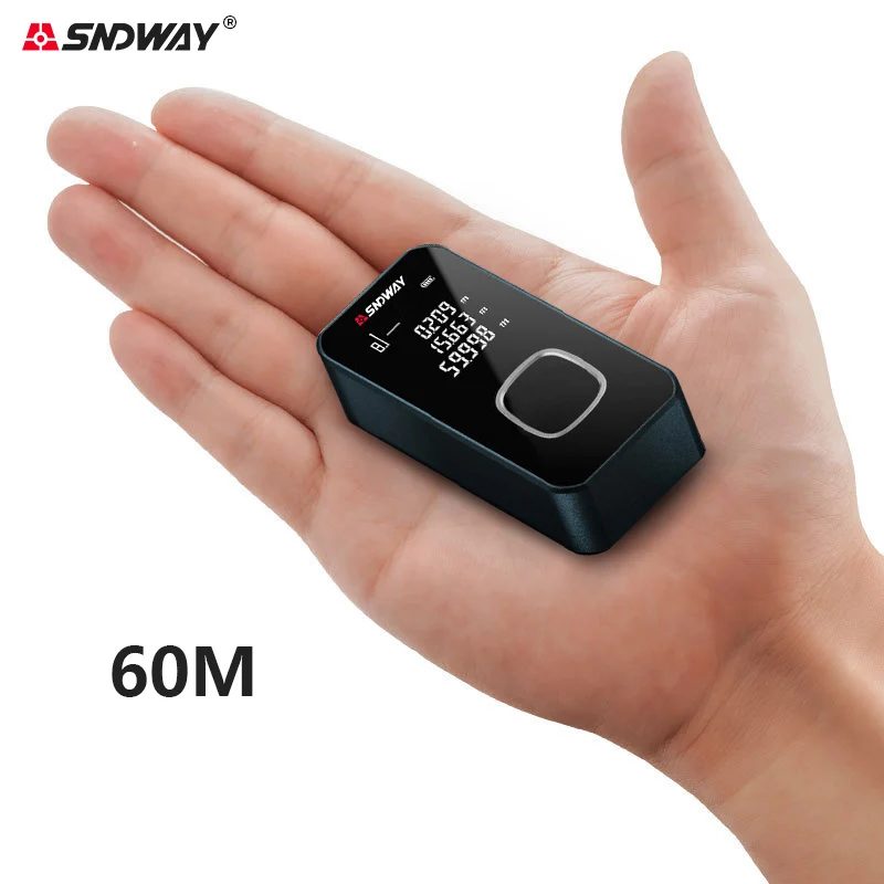 Mini Medidor de Distância a Laser de Metal 40m 50m 60m 100m in ft m Fita Métrica Trena Lazer Rangefinders Oled Display Construction Tools