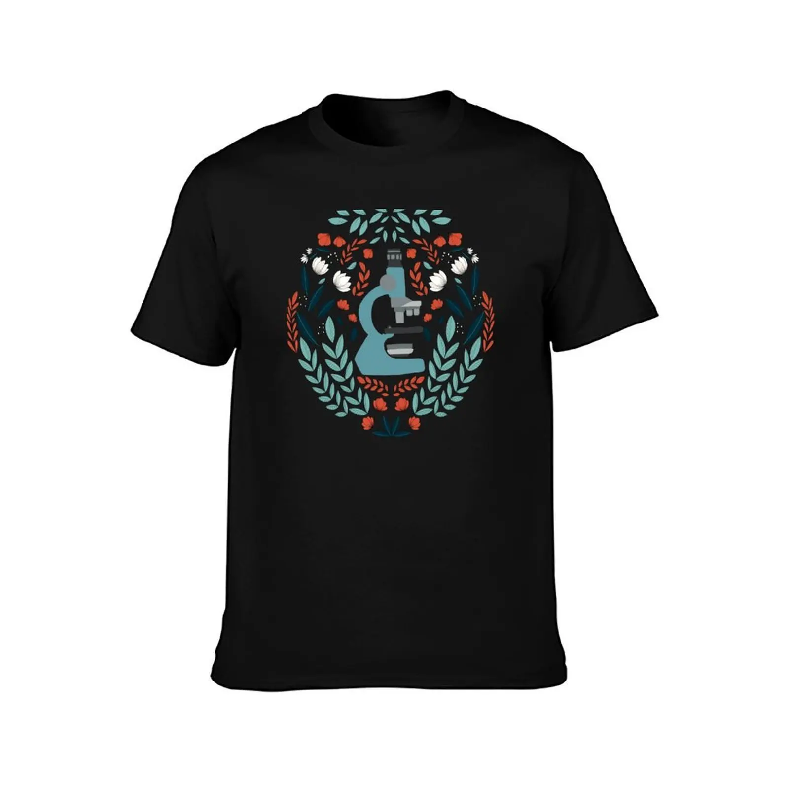 Blue Folk Microscope T-Shirt Work Comfort for Men T-Shirt