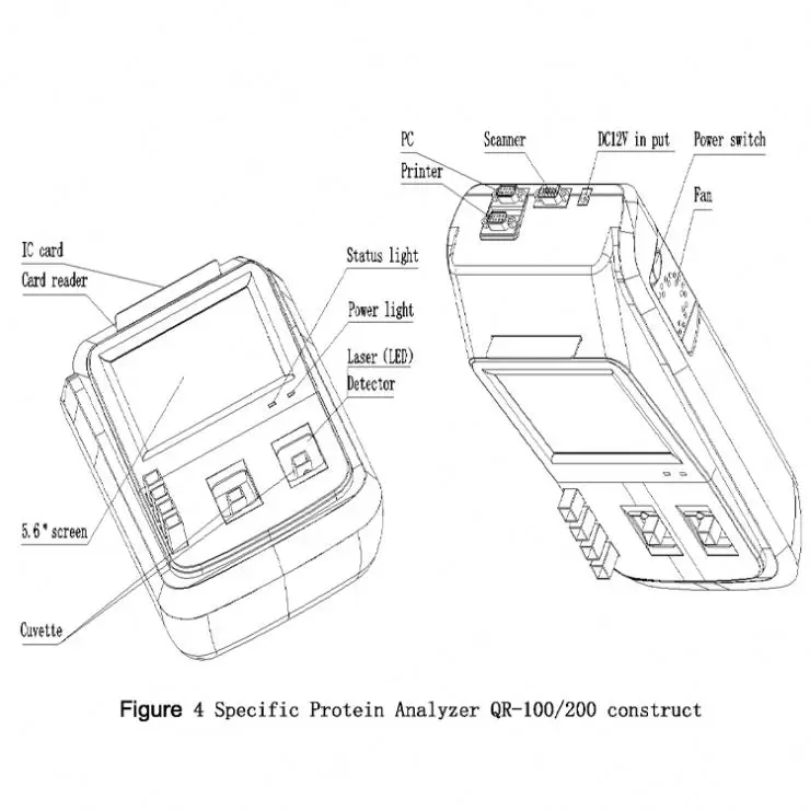 Analyseur de système d'immunoassay portable, entièrement automatique, spécifique, 10000