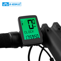 INBIKE Wireless Bicycle Computer with Speed Cadence Waterproof MTB Mountain Bike Backlight Speedometer Odometer with LCD Display