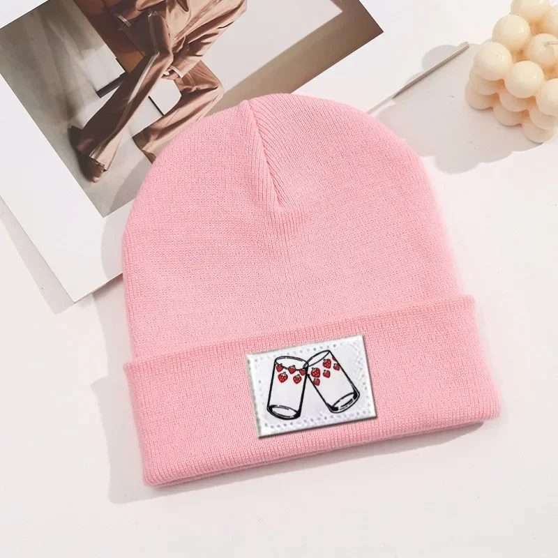 Nana Cute Anime Knitted Hat Women Outdoor Sports Autumn Winter Casual Caps Girl Cartoon Embroidered Beanie Warm Woolen Hats Gift
