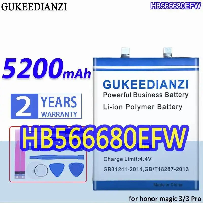 

Аккумулятор мобильного телефона для Huawei Honor Magic 3 Pro 3Pro Magic3, надежное питание HB566680EFW, 5200 мАч