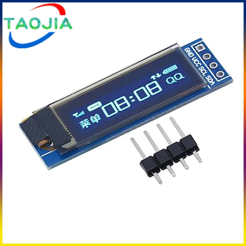 0.91 inch OLED Module White/Blue OLED 128X32 OLED LCD LED Display Module 0.91" IIC Communicate For Arduino ROHS Certification