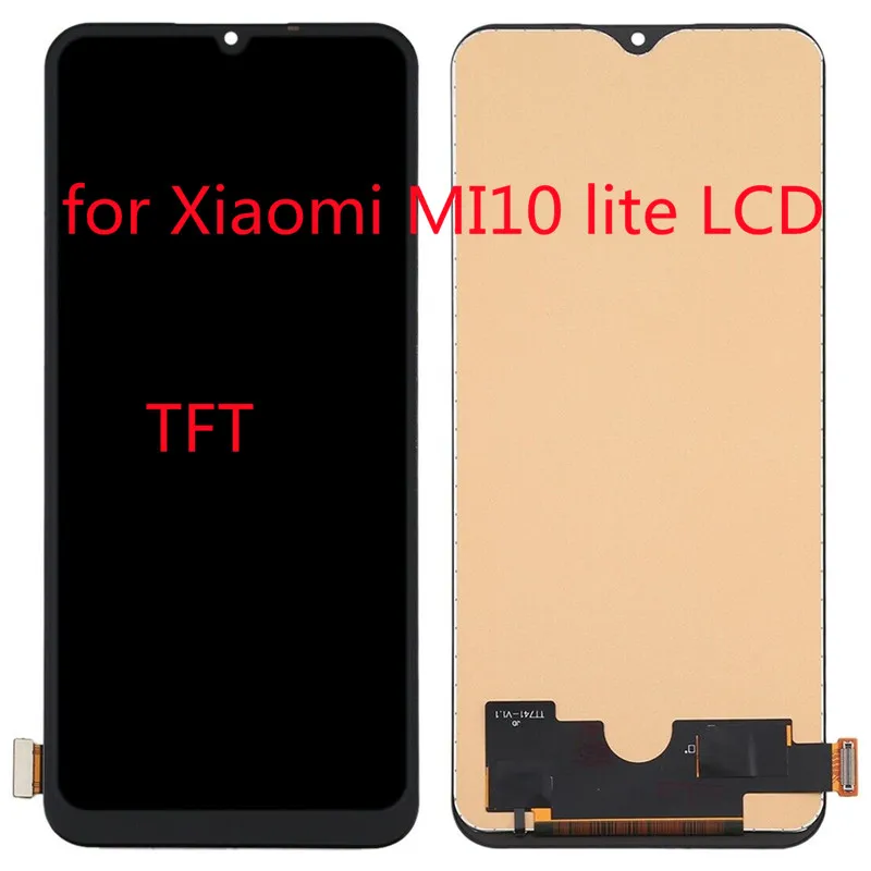 6.57 inch original screen, touch screen, suitable for Xiaomi 10 lite 100% test suitable for Xiaomi MI10 lite 5G LCD screen