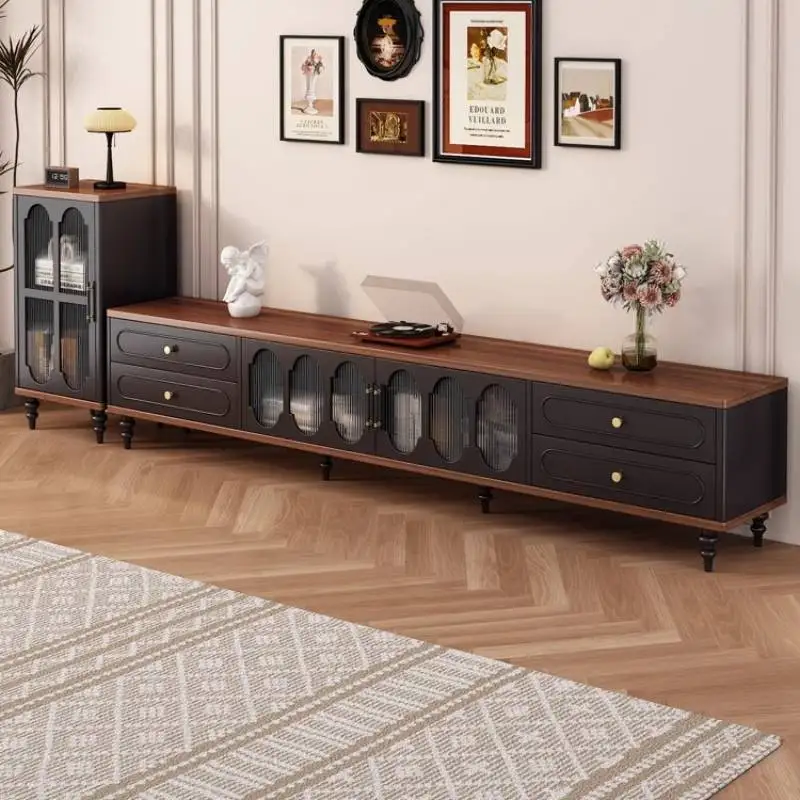 

Drawers Tv Cabinet Decoration Shelves Vintage Quality Nordic Support Tv Stand Luxury Modern Designer Muebles Furniture Home