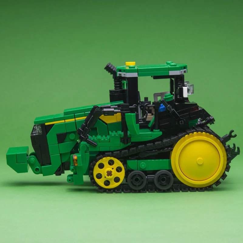 598PCS MOC Johns Deeres 8RT 410 Trattore Modulare Building Block Modello FAI DA TE Kit Veicolo Agricoltore Giocattolo Creativo per I Bambini