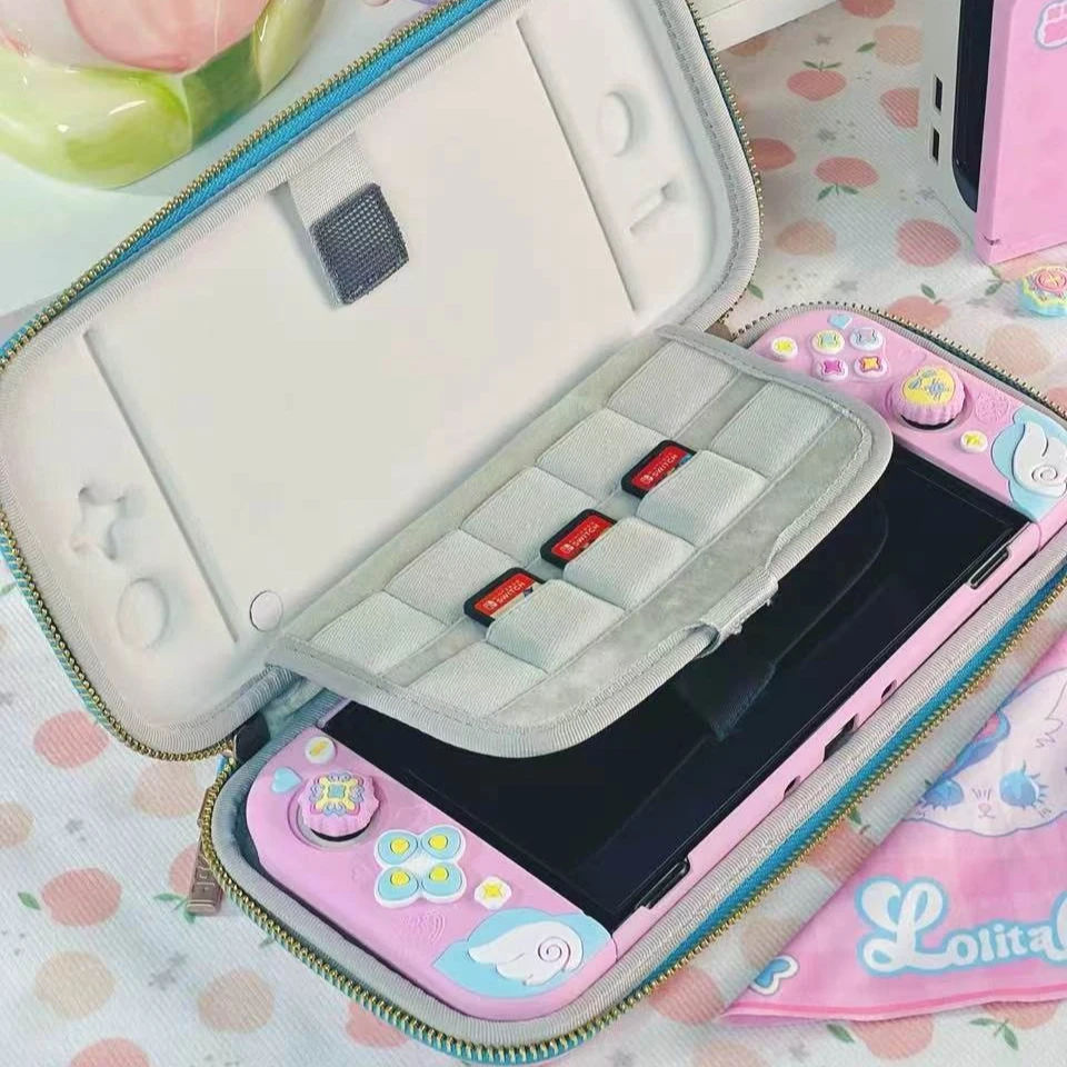 Kawaii Lolita Style Switch Protective Case Compatible with Nintendo Switch 2/OLED Console Controllers Joy-Con Cover Girl Gift view 6