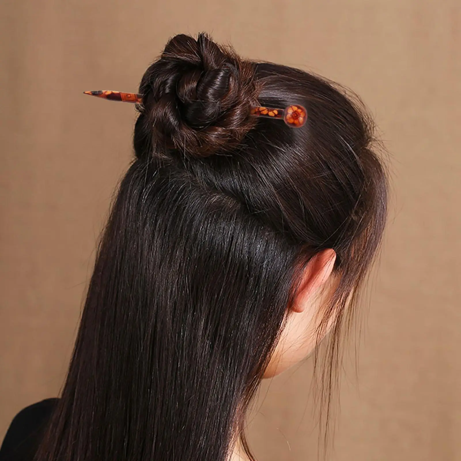 Wooden Hair Stick Classic Print Hairpin Set Hair Accessories for Hanfu Bun Bridal Vintage Chinese Style