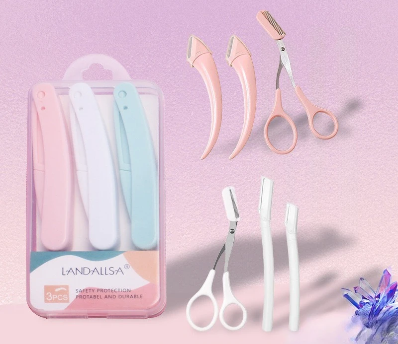 

Foldable Eyebrow Razor, Safety Anti-Scratch Blade, Beginner Friendly Facial Hair Remover for Eyebrow Grooming