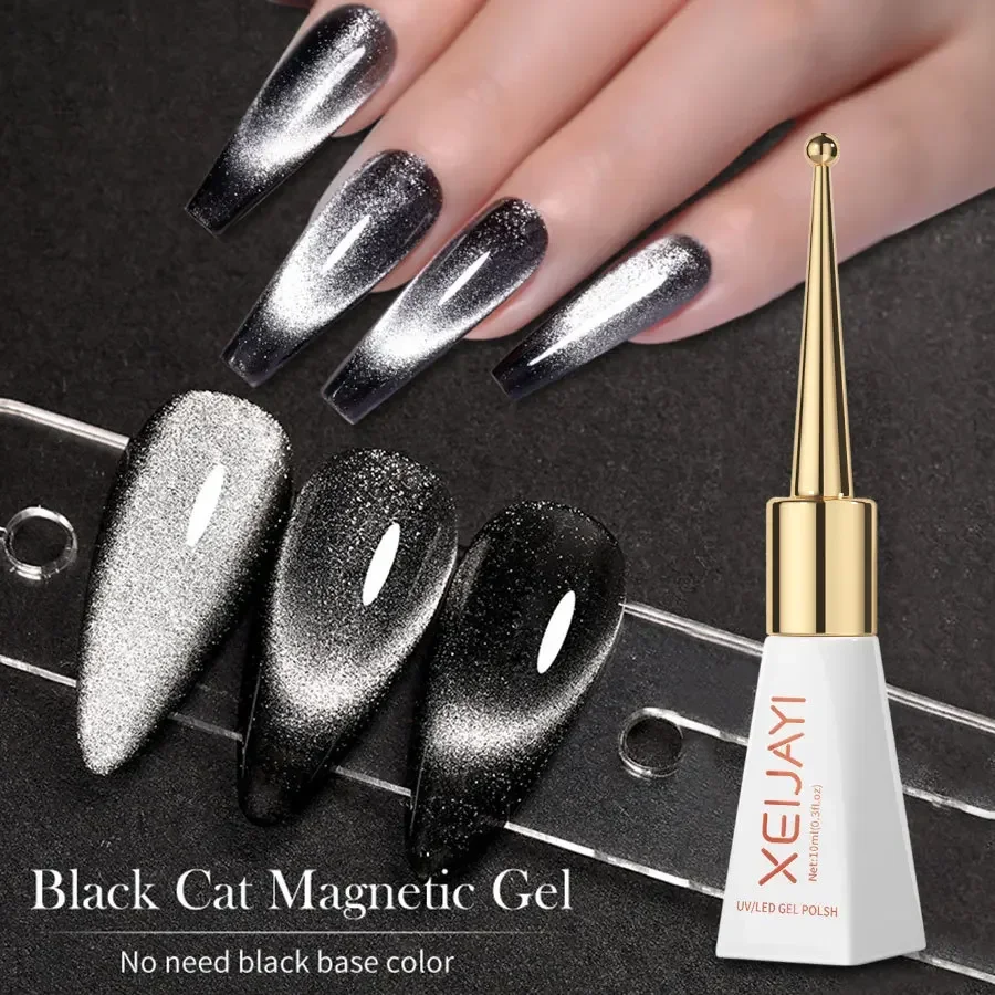 Cat Eye Nail Glue New Rose Majesty Cat Eye Nail Oil Glue Phototherapy Glue for Nail Salon Red Blue Black White