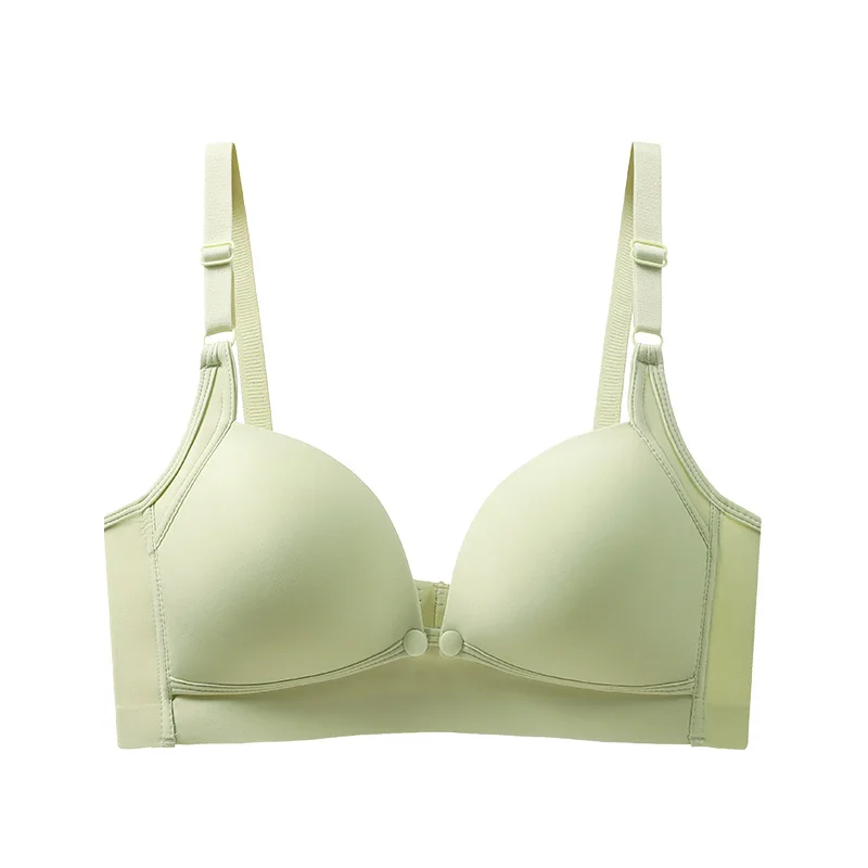 Front-Button Ladies' Bra Postpartum Adjustable Strap Nursing Bra Woman's Brassiere Summer Thin Style Gather Prevent Sagging Soft