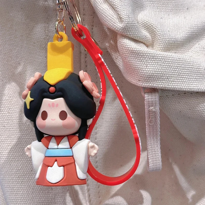 Porte-clés de téléphone de figurine d'anime, pendentif de sac à dos de voiture, ornements de cadeau, colle souple, Tian Guan Ci Fu Tgcf Xie Lian Hua Cheng Bl