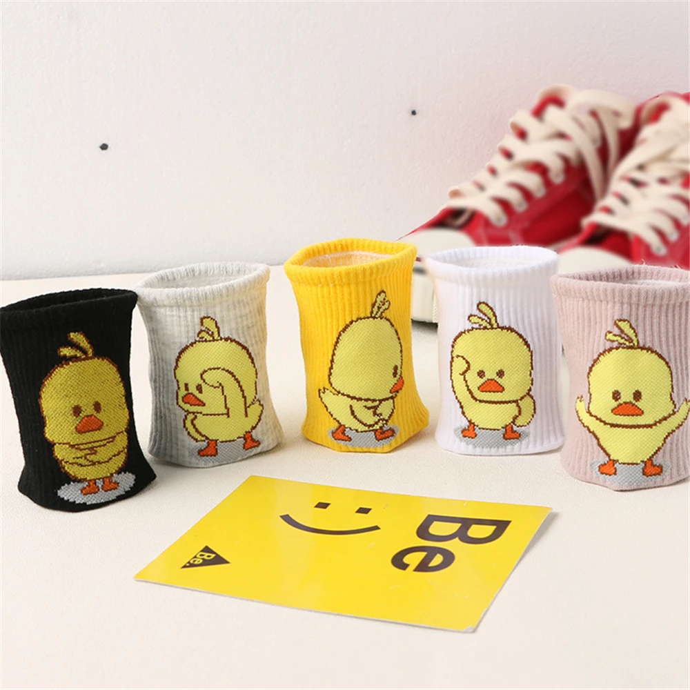 Unisex süße Cartoon tanzende gelbe Ente Socken Hip Hop coole Hipster Baumwolle Kunst lustige Sokken Tide Pet Elf lässig – Detail 7