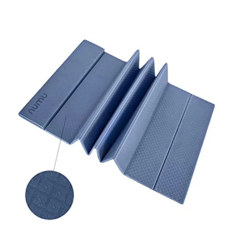 

Foldable Yoga Mat with Yoga Carrying Strap - Nonslip Lightweight and Portable 1/4" Inch Thick Workout Exercise Mat - Perfect fo