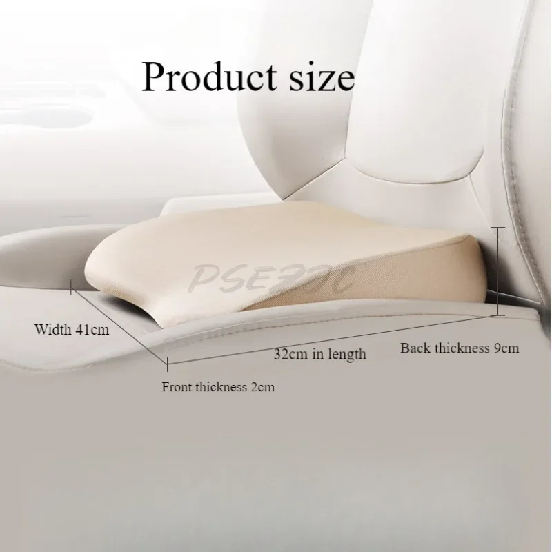 Car Height Increase Seat Cushion Thickening Portable All Season Single Seat Height Increase Small Lumbar Support for Cars