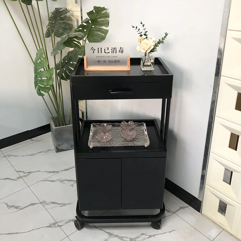 

Modern Simple Glamour Trolley Luxury Stable Premium Aesthetic Organizers Trolleys Storage Carrito Peluqueria Salon Furniture