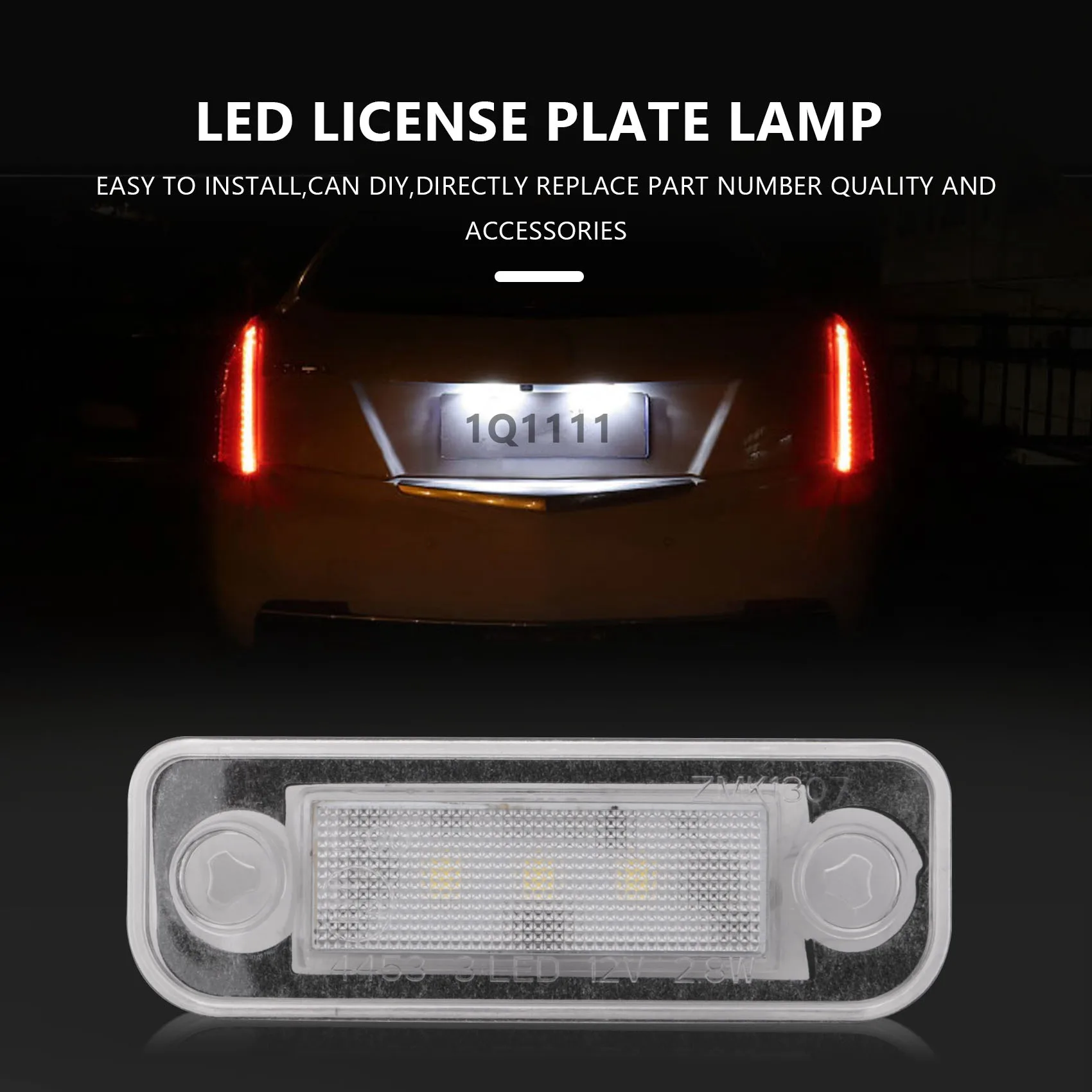 X59A_LED License Plate Light Lamp Free for Benz Mercedes W203 5D W211