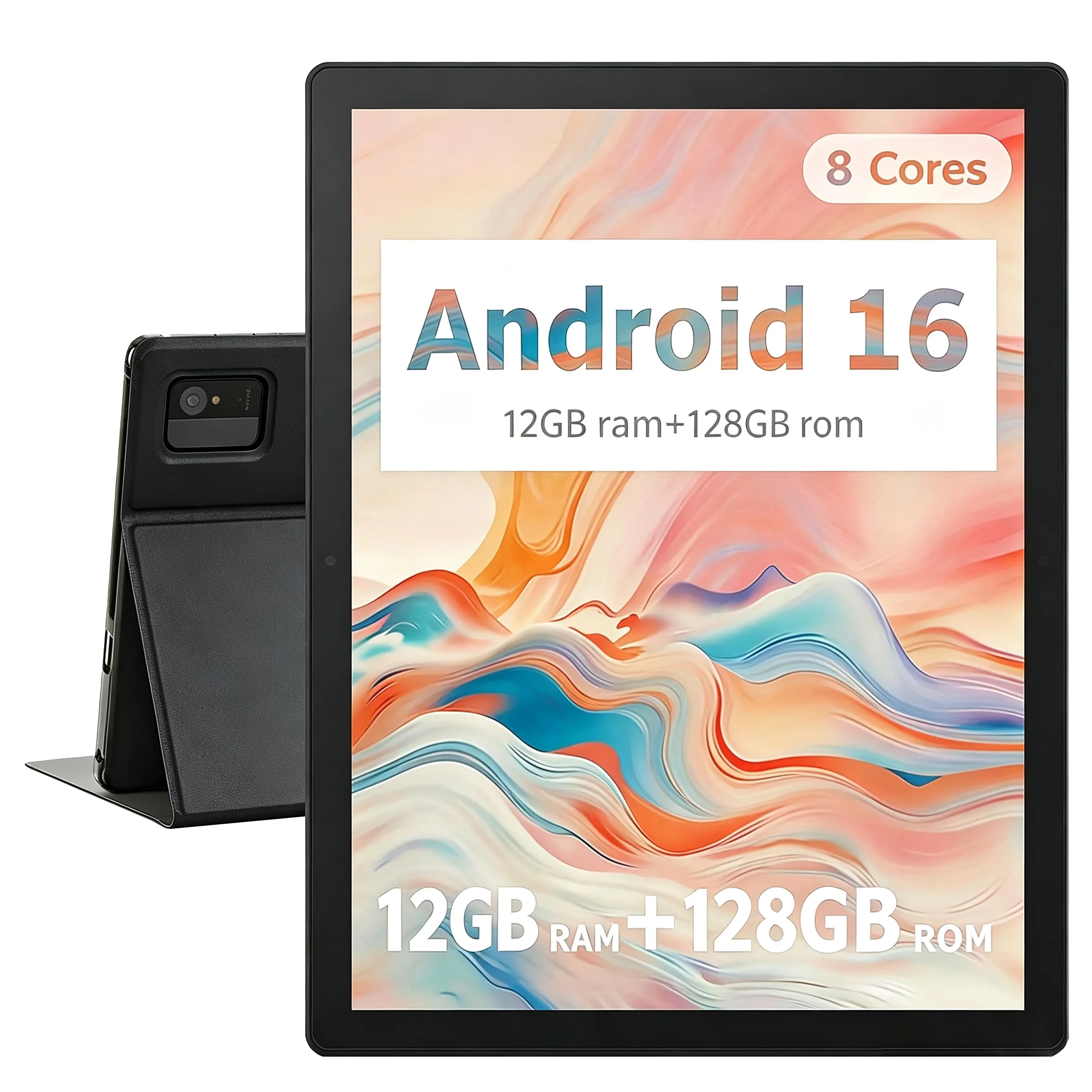 Paitanry Tablet PC Android 16 IPS Display 10.1 Inch 12GB(4+8Expand) RAM+128GB ROM Allwinner A537 5000Mah Dual Camera 2026 Tablet
