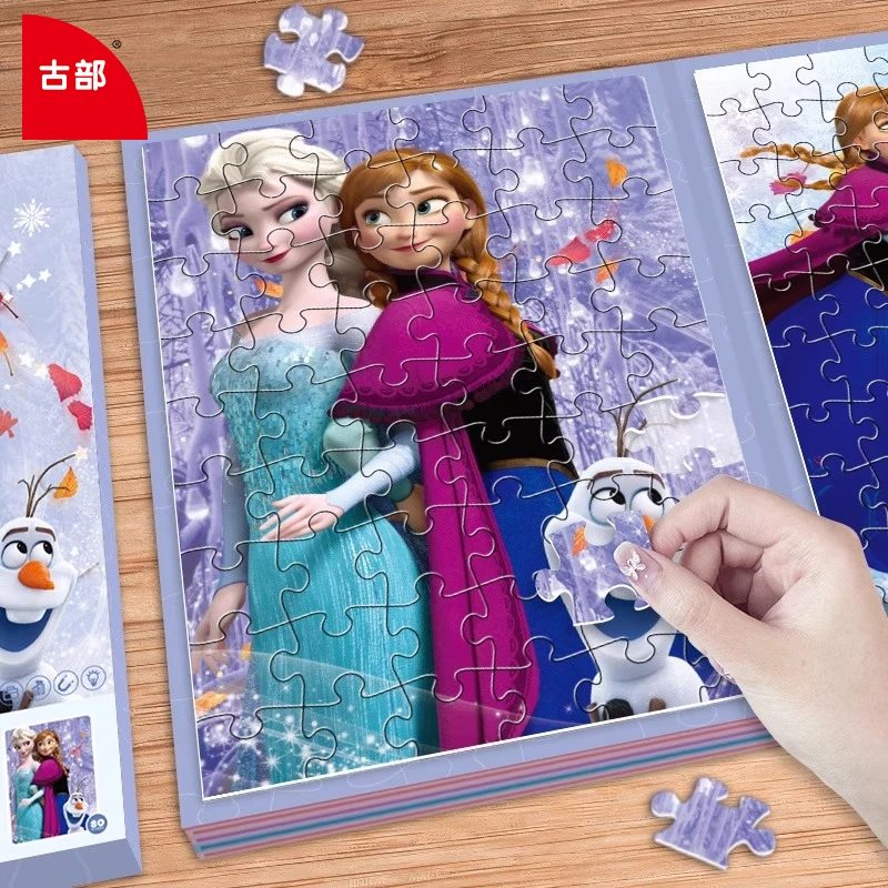 Elsa Princess Magnetic Puzzle Kids Educational Toy Magnetic Drawing Board Girls Progressive Learning Gift Portable Travel Toy